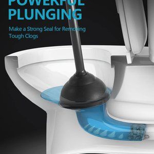 New Toilet Plunger with Holder